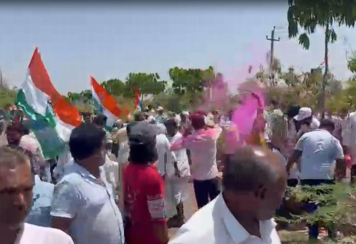 Karnataka bypolls: Congress secures leads in both Assembly segments; celebrations begin in Bagalkot