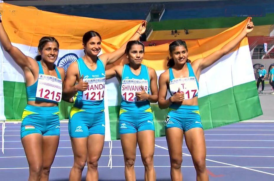 Indian women's 4x100m relay team clinches gold, sets meet record at New Taipei City Athletics Open