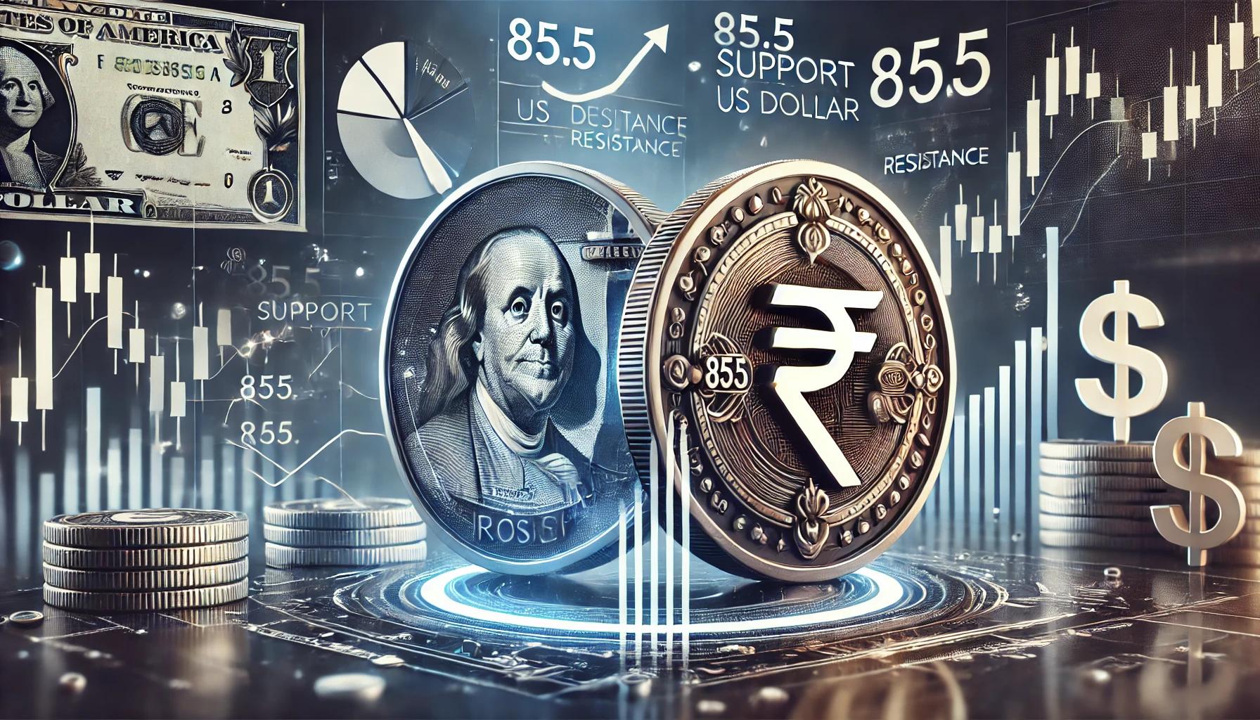 Indian rupee to get support at 85.5
