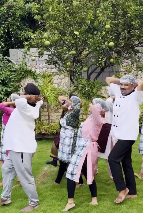 Ram Charan's baby girl Klin Kaara says 'love you Nanna' as their staff grooves on 'Chikri Chikri'