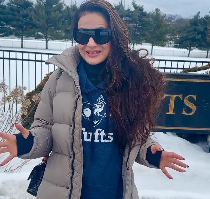 Ameesha Patel relives ‘uni days’ on first alma mater visit after graduation