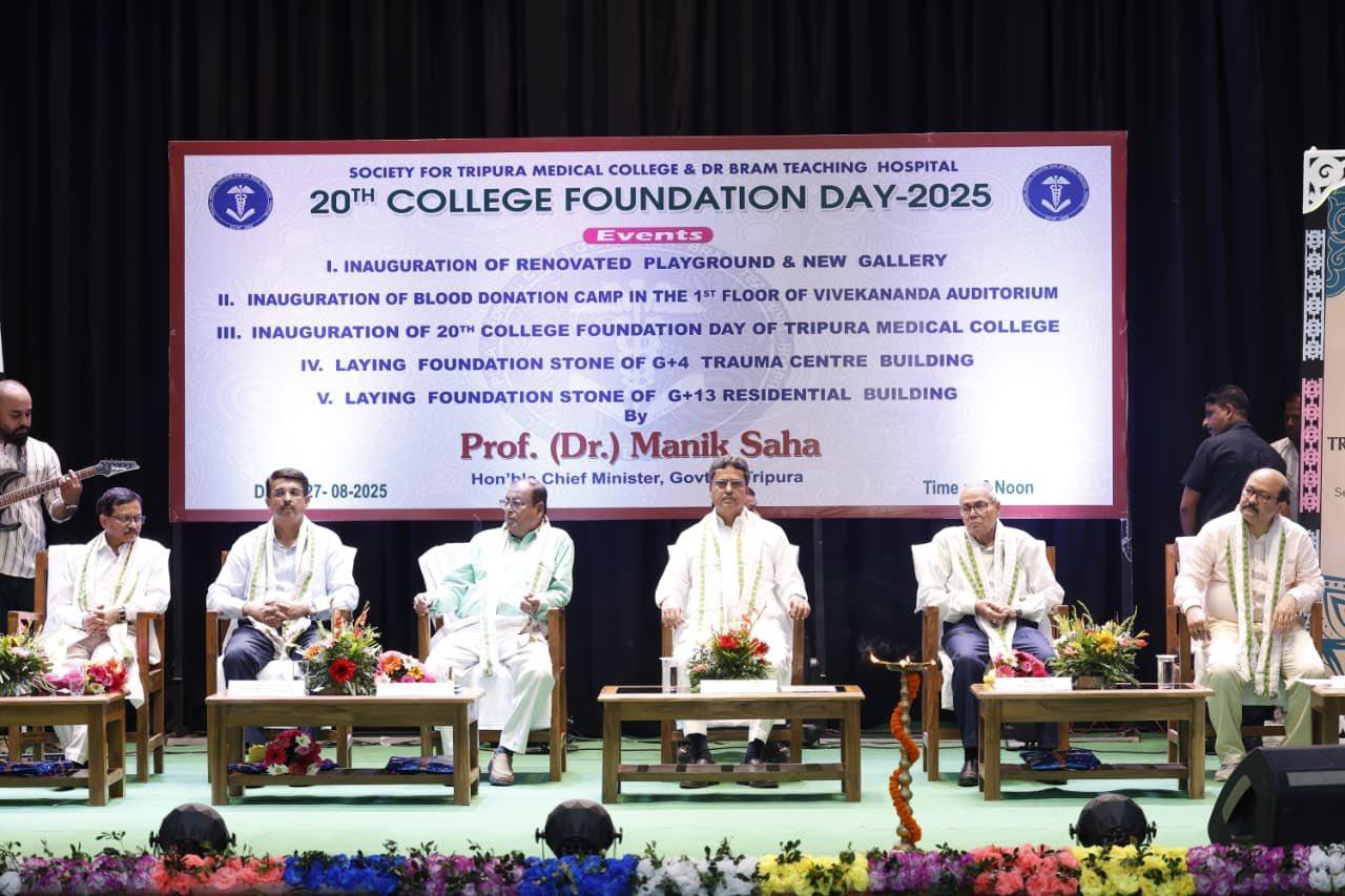 CM Saha vows to build a new Tripura with strong healthcare infra