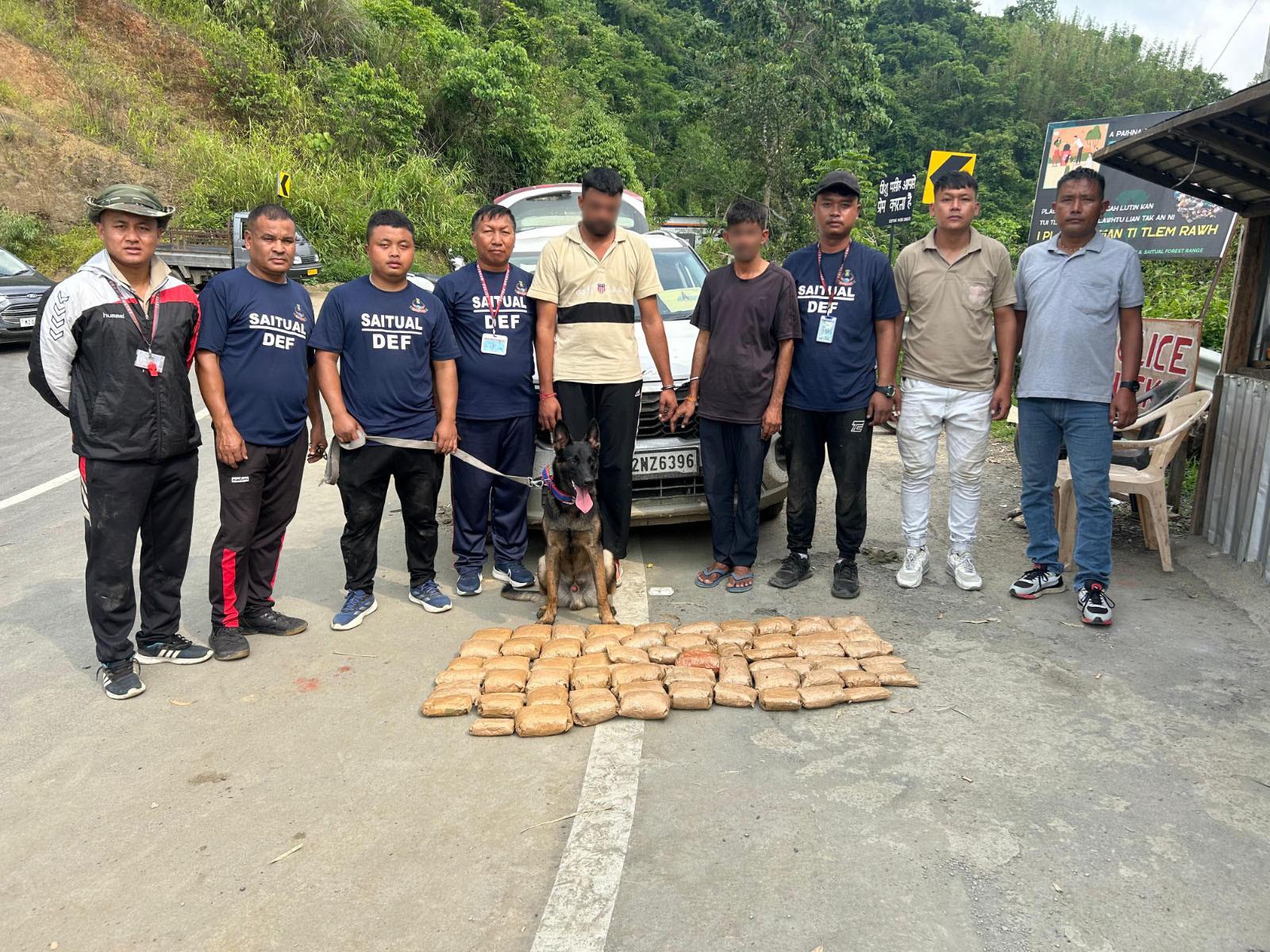 Mizoram: Drugs valued at Rs 2.35 crore seized, 3 arrested