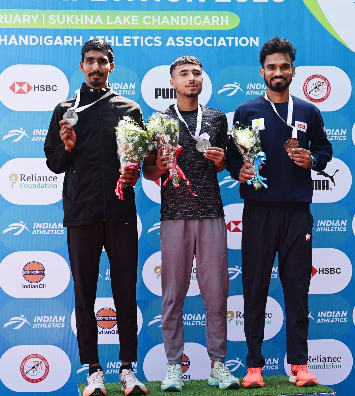 Punjab’s Sahil upsets fancied race walkers to clinch gold in men’s 21km; Haryana's Ravina bags women's title
