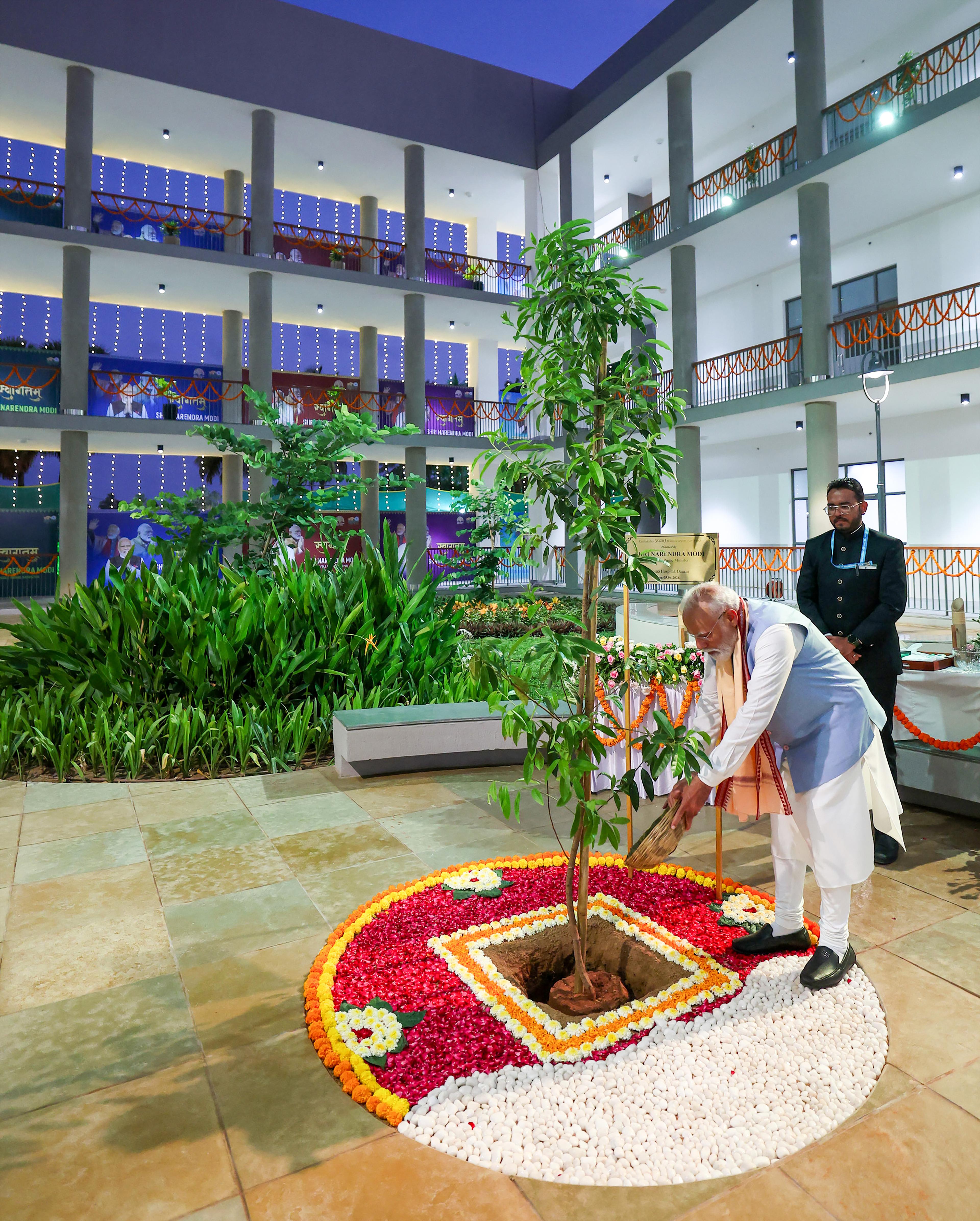 PM Modi highlights one-lakh tree plantation drive on WED