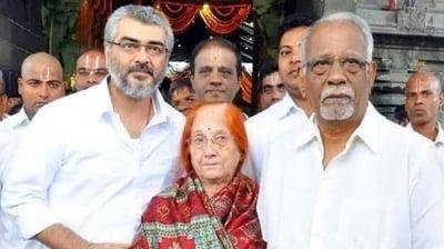 Tamil superstar Ajith’s mother Mohini passes away; CM Vijay conveys condolences