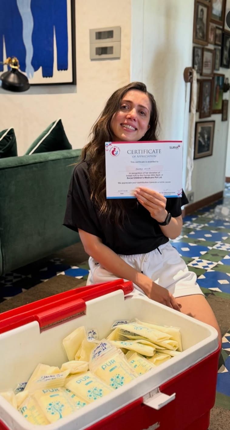 Nakuul Mehta’s wife Jankee Parekh donates 90 packets of her stored breast milk for NICU babies