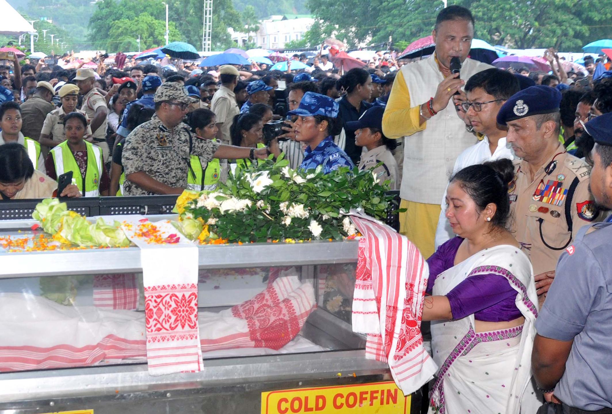 Zubeen Garg's mortal remains to kept at Guwahati sports complex for fans to pay homage