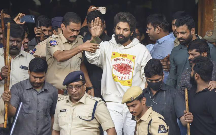 Actor Allu Arjun Sent to 14-Day Judicial Custody