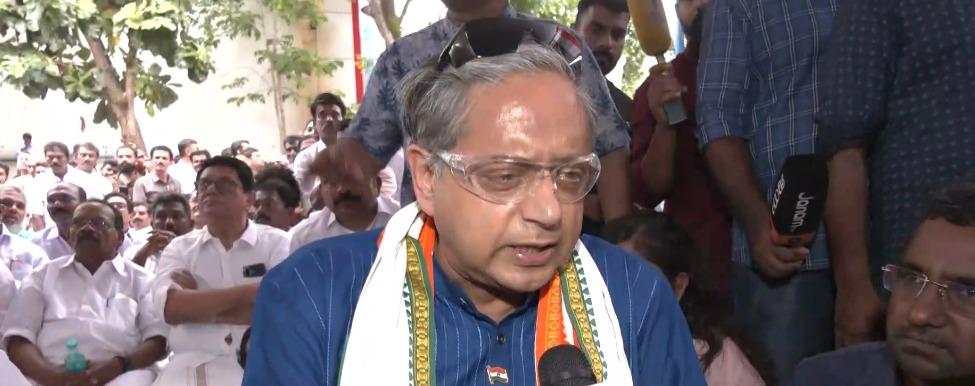 Clear, comfortable majority seems to be on cards: Shashi Tharoor as Kerala vote counting underway