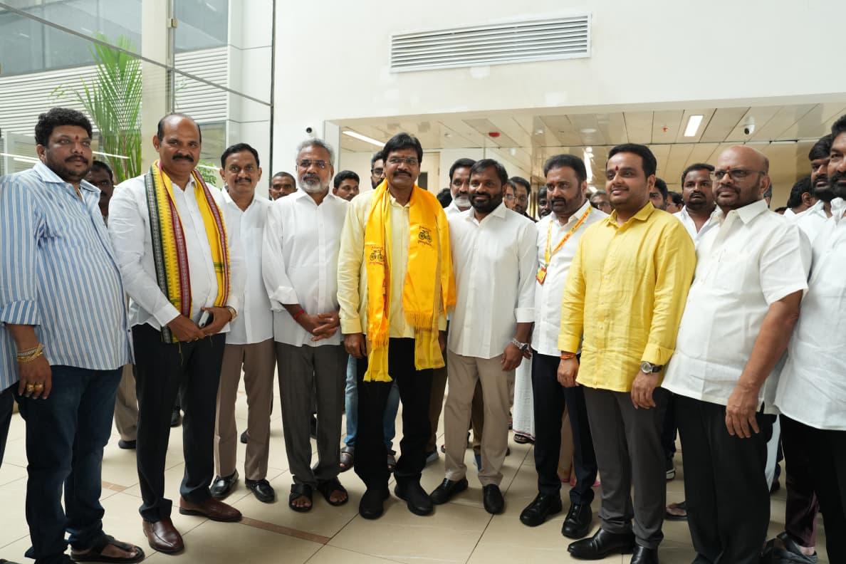 Three candidates of TDP file nominations for Rajya Sabha polls