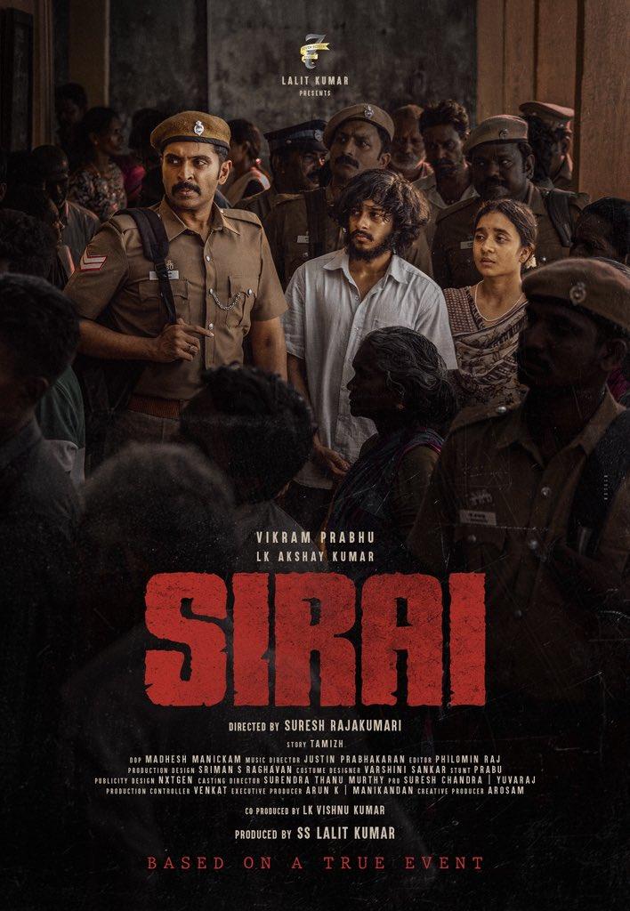 Lokesh Kanakaraj releases intense first look of Vikram Prabhu, L K Akshay Kumar's 'Sirai'