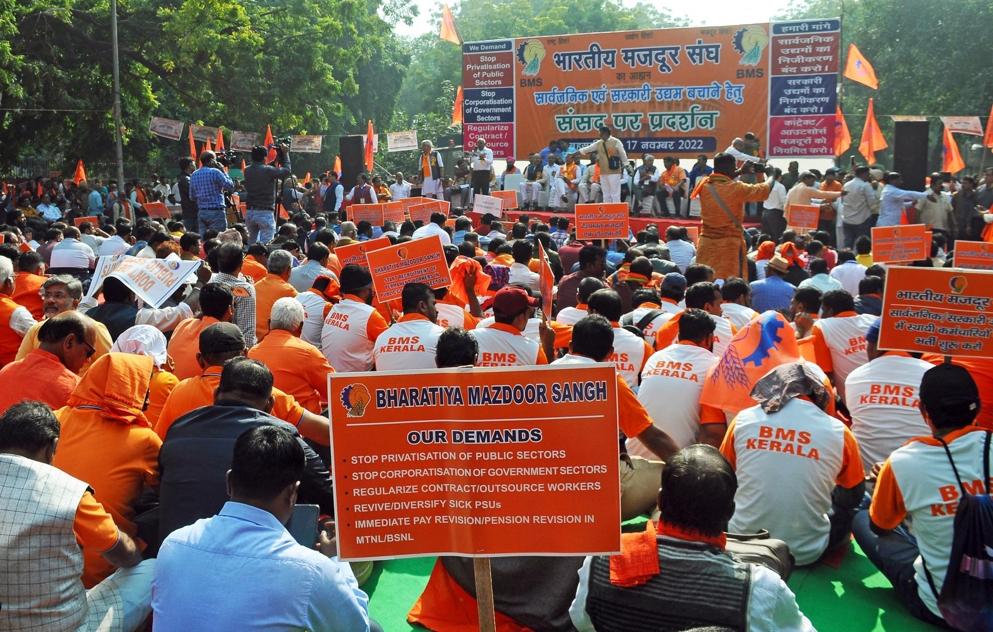 BMS warns of nationwide agitation against labour codes, seeks amendments to protect workers' rights