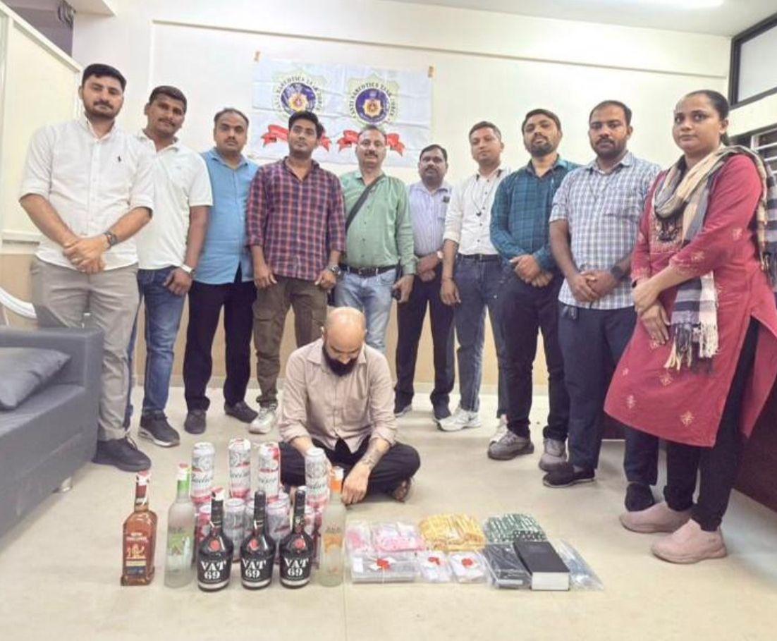 Gujarat: Drugs, liquor valued at over Rs 16 lakh seized in Ahmedabad; one held