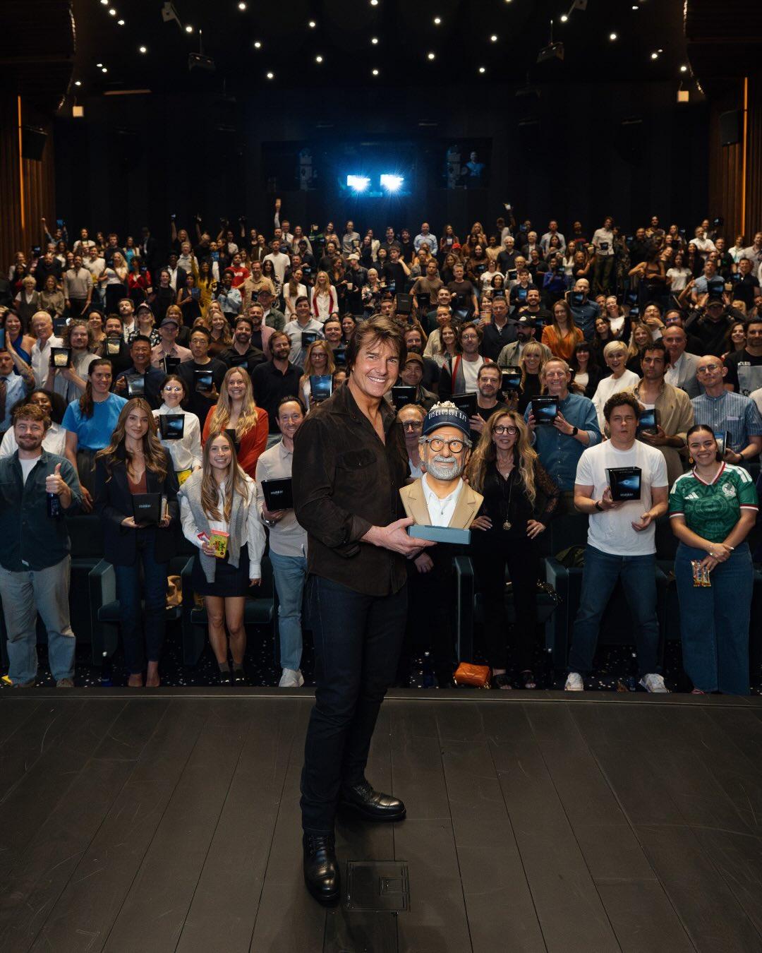 Tom Cruise thanks Steven Spielberg for ‘hours of joy in cinema’