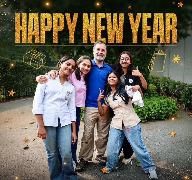 Kharge, Rahul, Priyanka extend New Year's greetings, pray for happiness, prosperity
